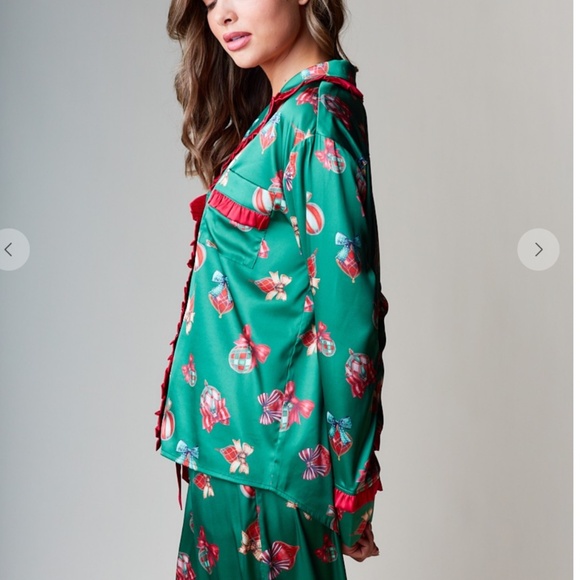 Rareraw “ Pj’s 4 “ Rareraw Merry Christmas Pajama 2 Piece Set 57 - Picture 3 of 8